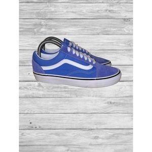 Vans Mens Off The Wall Blue Suede Sneaker Skate Shoes Low Top Size M 6.5 W 8.0